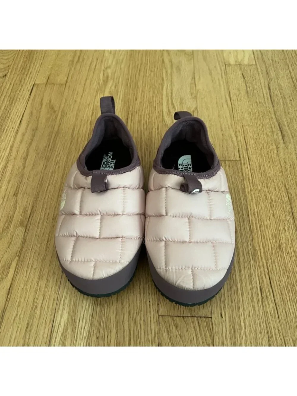 The North Face Kids Thermoball Quilted Slipper Shoes Pink Purple Youth Size 3
